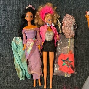 Two vintage Barbie doll bundle